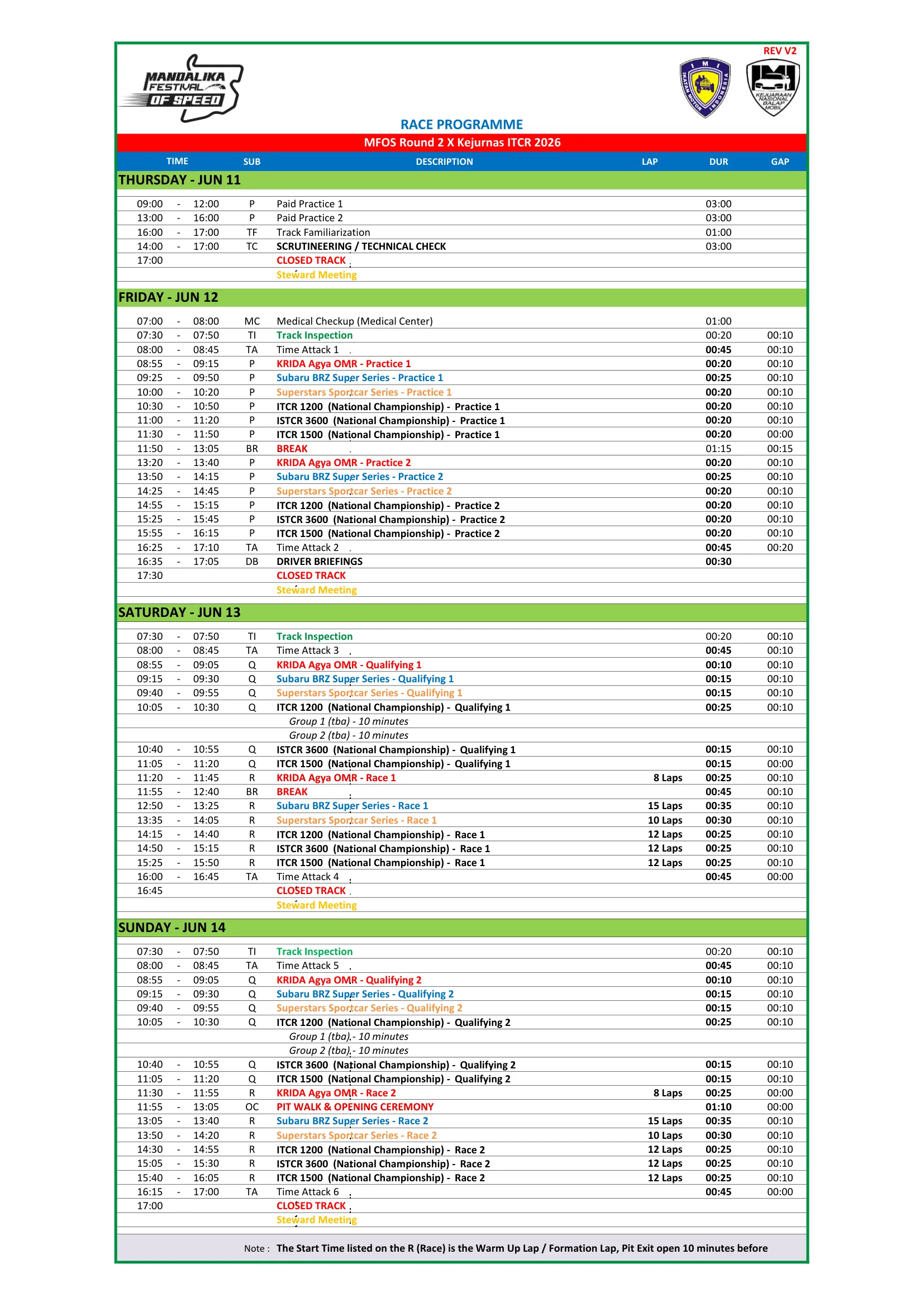 Jadwal MFoS